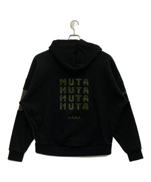 muta MARINE（ムータマリン）muta MARINE (ムータマリン) プルオーバーパーカー ブラックの古着・服飾アイテム