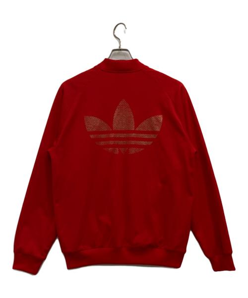 adidas（アディダス）adidas (アディダス) トラックジャケット レッドの古着・服飾アイテム