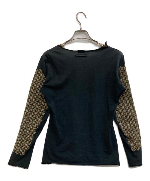 Jean Paul Gaultier FEMME（ジャンポールゴルチエ フェム）Jean Paul GAULTIER FEMME (ジャンポールゴルチエ フェム) 刺繍カットソー グレー サイズ:-の古着・服飾アイテム