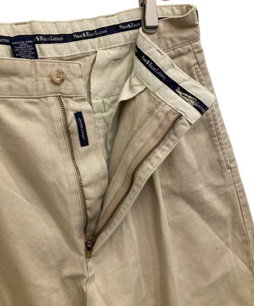 POLO RALPH LAUREN（ポロ・ラルフローレン）POLO RALPH LAUREN (ポロ・ラルフローレン) タックチノパン ベージュ サイズ:SIZE 86cm (W34)の古着・服飾アイテム