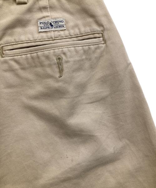 POLO RALPH LAUREN（ポロ・ラルフローレン）POLO RALPH LAUREN (ポロ・ラルフローレン) タックチノパン ベージュ サイズ:SIZE 86cm (W34)の古着・服飾アイテム