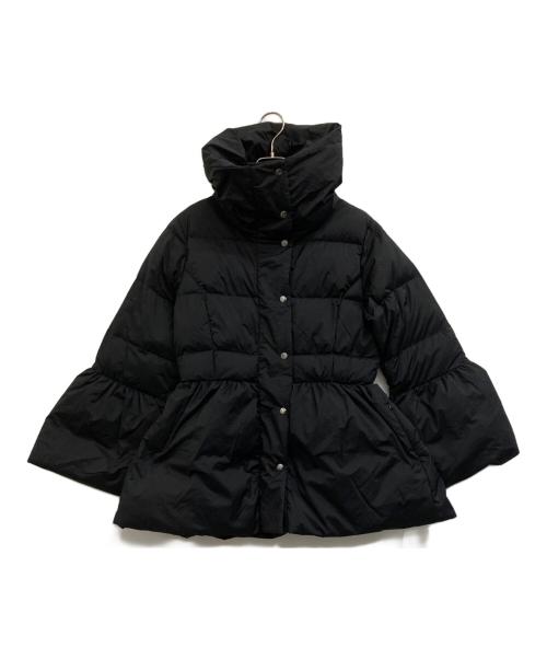 FENNEL（フェンネル）FENNEL (フェンネル) ビックカラーペプラムダウンコート ブラック サイズ:38の古着・服飾アイテム