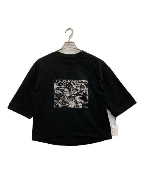 C.LOVE（シーラブ）C.LOVE (シーラブ) 刺繍Ｔシャツ ブラック サイズ:38 未使用品の古着・服飾アイテム