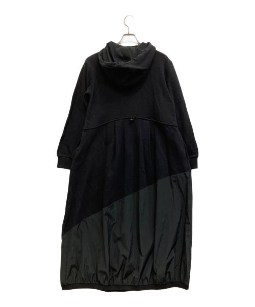 LA SUD（ラッシュド）LA SUD (ラッシュド) バルーンシルエット異素材ワンピース ブラック サイズ:F 未使用品の古着・服飾アイテム