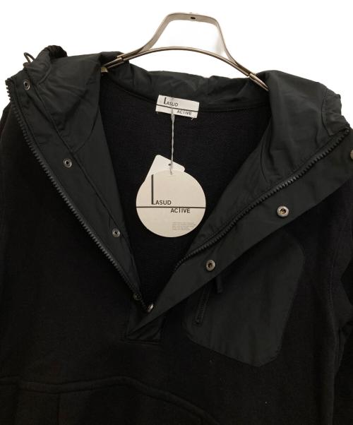 LA SUD（ラッシュド）LA SUD (ラッシュド) バルーンシルエット異素材ワンピース ブラック サイズ:F 未使用品の古着・服飾アイテム