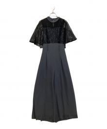 Rire Fete（リルフェテ）の古着「レースオールインワン」｜グレー