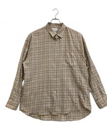URBAN RESEARCH×THOMAS MASON（アーバンリサーチ×トーマスメイソン）の古着「オーバーネルシャツ」｜ベージュ