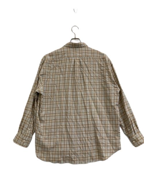URBAN RESEARCH（アーバンリサーチ）URBAN RESEARCH (アーバンリサーチ) THOMAS MASON (トーマスメイソン) オーバーネルシャツ ベージュ サイズ:Ｌの古着・服飾アイテム