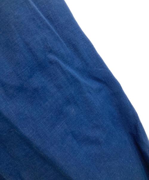 EDIFICE（エディフィス）EDIFICE (エディフィス) リネンスキッパーシャツ ブルー サイズ:Lの古着・服飾アイテム