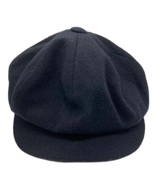 kijima takayuki（キジマタカユキ）kijima takayuki (キジマタカユキ) MELTON CASQUETTE ブラックの古着・服飾アイテム
