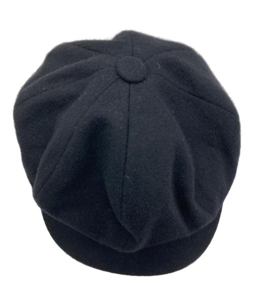 kijima takayuki（キジマタカユキ）kijima takayuki (キジマタカユキ) MELTON CASQUETTE ブラックの古着・服飾アイテム
