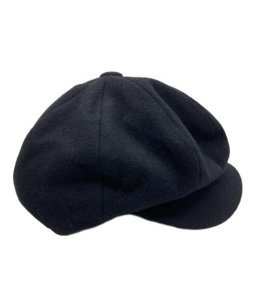 kijima takayuki（キジマタカユキ）kijima takayuki (キジマタカユキ) MELTON CASQUETTE ブラックの古着・服飾アイテム