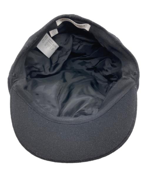 kijima takayuki（キジマタカユキ）kijima takayuki (キジマタカユキ) MELTON CASQUETTE ブラックの古着・服飾アイテム