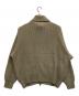 arenotis (アーノッティーズ) WASHI Wool Mix Drivers Knit Cardigan ベージュ サイズ:2：5000円