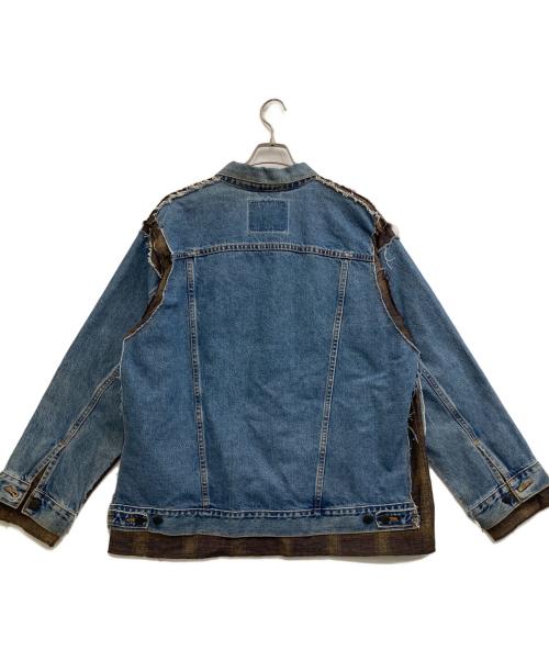 Rebuild by Needles（リビルドバイニードルス）Rebuild by Needles (リビルドバイニードルス) 再構築デニムジャケット インディゴ サイズ:Lの古着・服飾アイテム