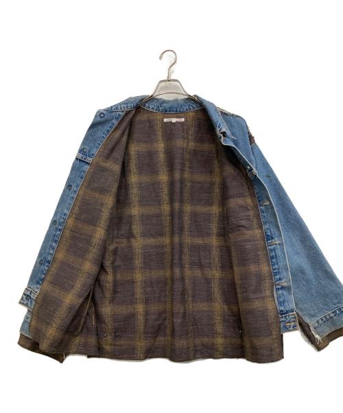 Rebuild by Needles（リビルドバイニードルス）Rebuild by Needles (リビルドバイニードルス) 再構築デニムジャケット インディゴ サイズ:Lの古着・服飾アイテム