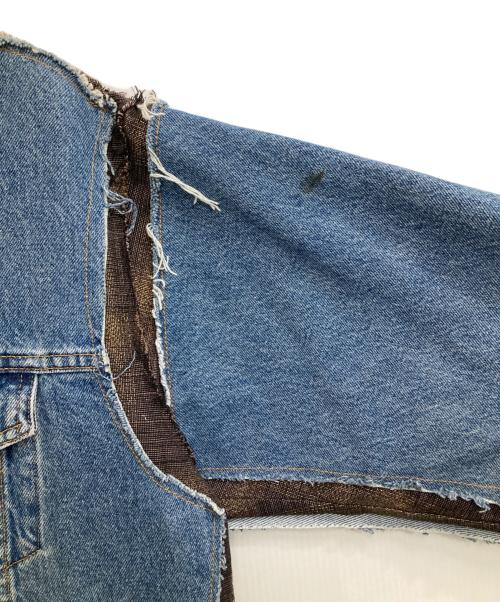 Rebuild by Needles（リビルドバイニードルス）Rebuild by Needles (リビルドバイニードルス) 再構築デニムジャケット インディゴ サイズ:Lの古着・服飾アイテム