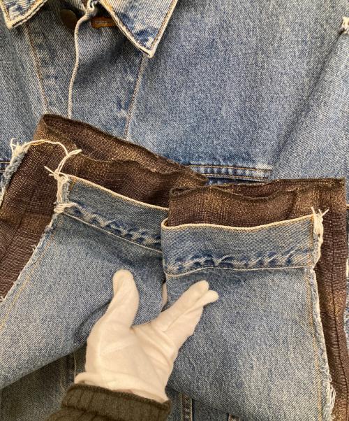 Rebuild by Needles（リビルドバイニードルス）Rebuild by Needles (リビルドバイニードルス) 再構築デニムジャケット インディゴ サイズ:Lの古着・服飾アイテム