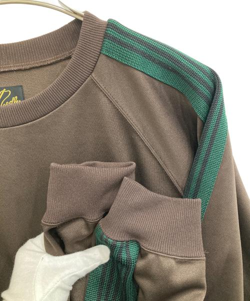 Needles（ニードルズ）Needles (ニードルズ) Track Crew NeckShirt ブラウン サイズ:Ｌの古着・服飾アイテム