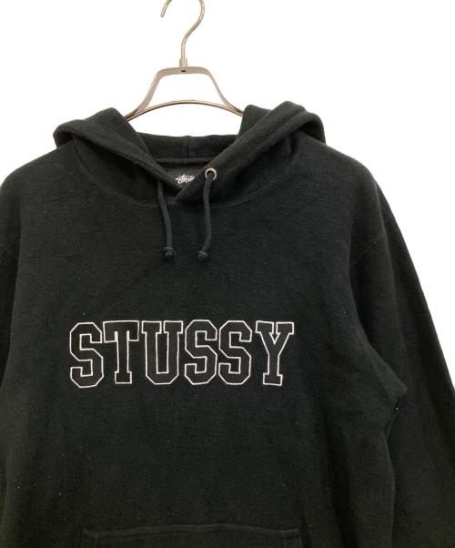 stussy（ステューシー）stussy (ステューシー) Applique パーカー ブラック サイズ:Ｌの古着・服飾アイテム