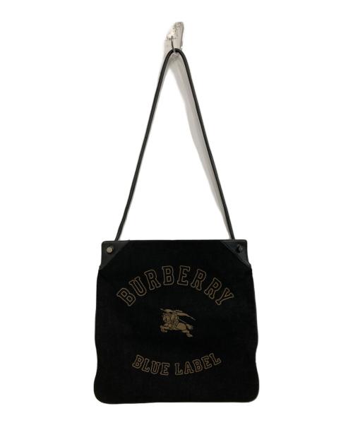 BURBERRY BLUE LABEL（バーバリー ブルー レーベル）BURBERRY BLUE LABEL (バーバリー ブルー レーベル) コーデュロイバッグ ブラックの古着・服飾アイテム