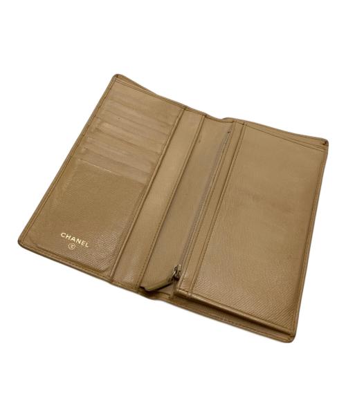 CHANEL（シャネル）CHANEL (シャネル) ココマークボタン長財布 ベージュの古着・服飾アイテム