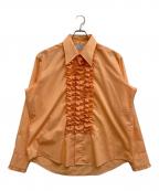 Lion of Troyライオン オブ トロイ）の古着「フリンジシャツ」｜オレンジ