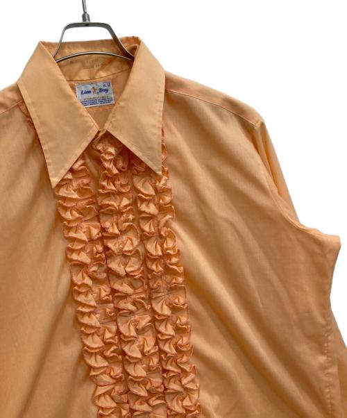 Lion of Troy（ライオン オブ トロイ）lion of troy (ライオン オブ トロイ) フリンジシャツ オレンジ サイズ:XLの古着・服飾アイテム