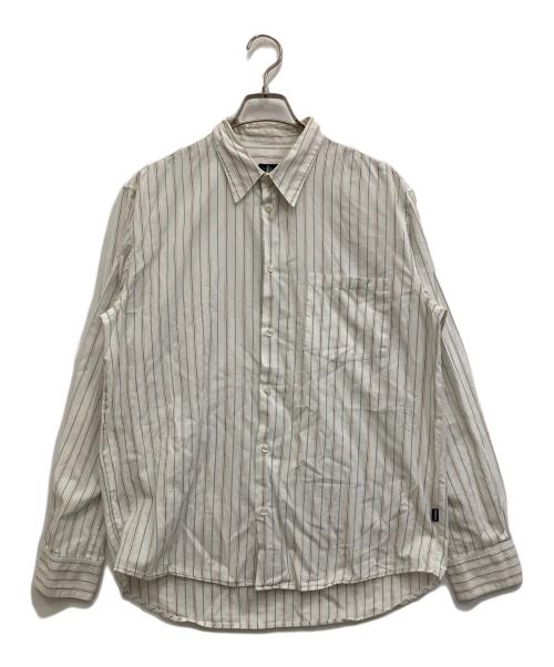 stussy（ステューシー）stussy (ステューシー) ストライプシャツ ホワイト サイズ:Mの古着・服飾アイテム