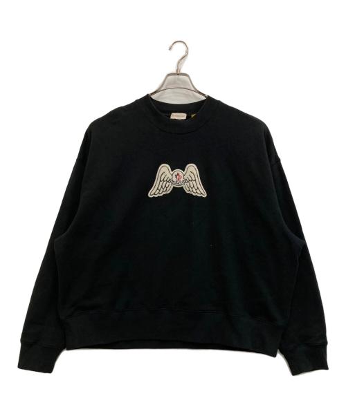 MONCLER（モンクレール）MONCLER (モンクレール) Palm Angels (パーム エンジェルス) CREWNECK SWEAT ブラック サイズ:XLの古着・服飾アイテム