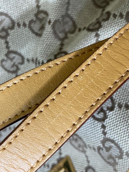 GUCCI（グッチ）GUCCI (グッチ) GGキャンバストートバッグ ブラウンの古着・服飾アイテム
