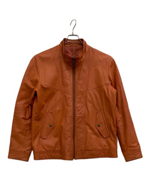 CASTELBAJAC（カステルバジャック）CASTELBAJAC (カステルバジャック) ラムレザージャケット オレンジ サイズ:4の古着・服飾アイテム