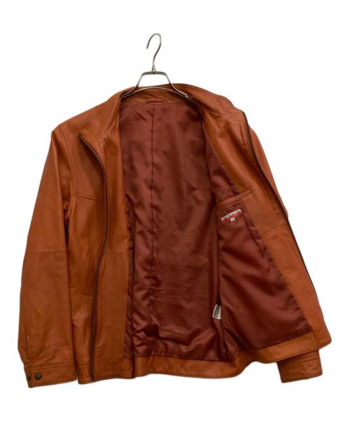 CASTELBAJAC（カステルバジャック）CASTELBAJAC (カステルバジャック) ラムレザージャケット オレンジ サイズ:4の古着・服飾アイテム