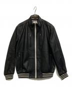 vagiieバジエ）の古着「ラムレザージャケット」｜ブラック