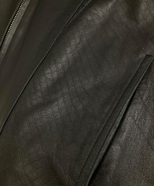 Barassi（バラシ）Barassi (バラシ) ラムレザージャケット ブラック サイズ:48の古着・服飾アイテム