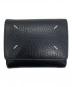Maison Margielaメゾンマルジェラ）の古着「グレインレザースリーフォールドウォレット」｜ブラック