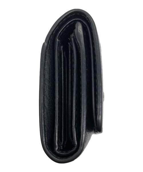 Maison Margiela（メゾンマルジェラ）Maison Margiela (メゾンマルジェラ) グレインレザースリーフォールドウォレット ブラックの古着・服飾アイテム