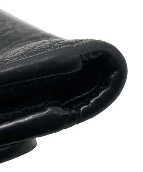 Maison Margiela（メゾンマルジェラ）Maison Margiela (メゾンマルジェラ) グレインレザースリーフォールドウォレット ブラックの古着・服飾アイテム