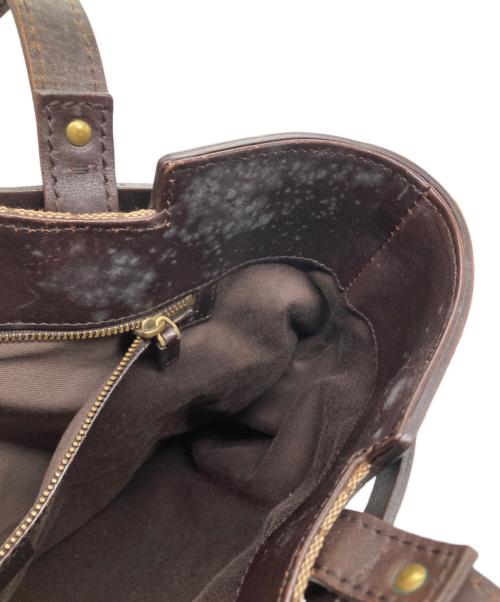 GUCCI（グッチ）GUCCI (グッチ) GGキャンバストートバッグ ブラウンの古着・服飾アイテム