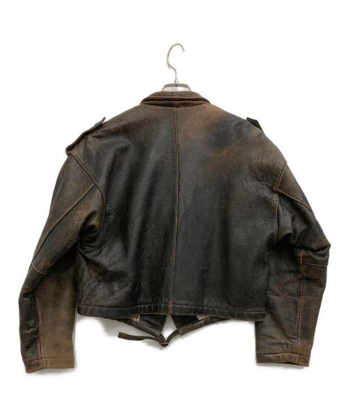 AVIREX（アヴィレックス）AVIREX (アヴィレックス) レザージャケット ブラウン サイズ:Sの古着・服飾アイテム