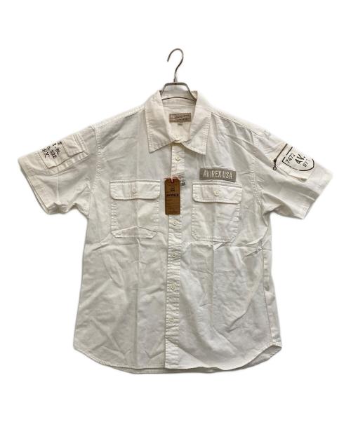 AVIREX（アヴィレックス）AVIREX (アヴィレックス) 半袖シャツ アイボリー サイズ:２XLの古着・服飾アイテム