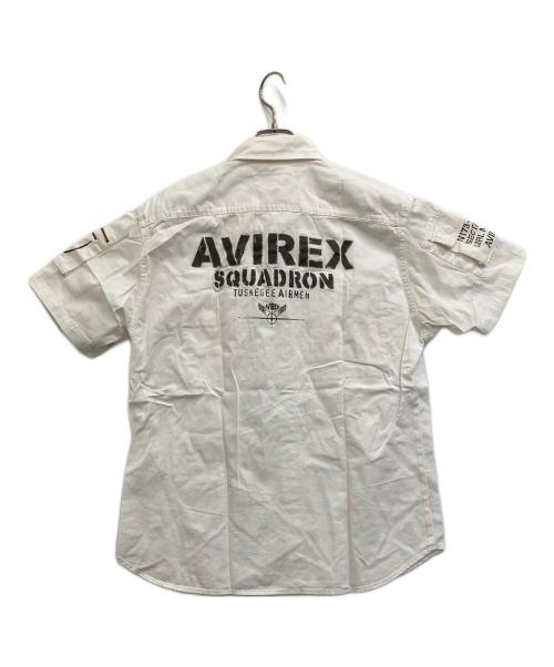 AVIREX（アヴィレックス）AVIREX (アヴィレックス) 半袖シャツ アイボリー サイズ:２XLの古着・服飾アイテム