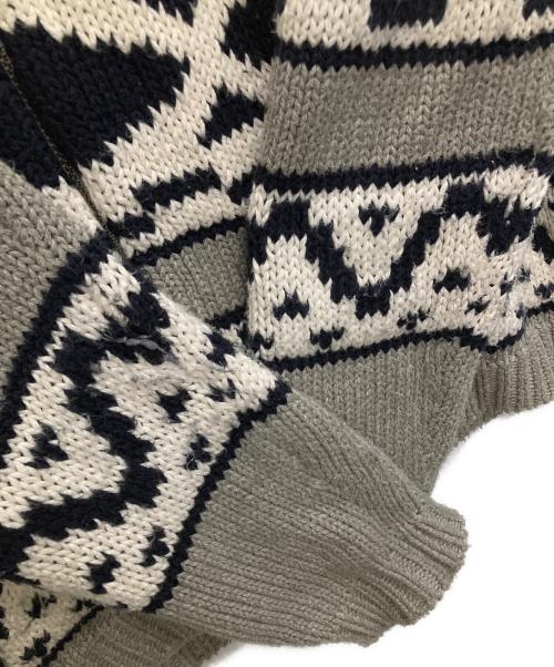 LAUREN RALPH LAUREN（ローレンラルフローレン）LAUREN RALPH LAUREN (ローレンラルフローレン) ジップアップカーディガン グレー サイズ:Lの古着・服飾アイテム