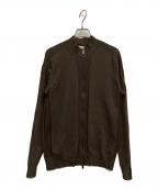 ARMANI COLLEZIONIアルマーニ コレツィオーニ）の古着「ジップアップニット」｜オリーブ