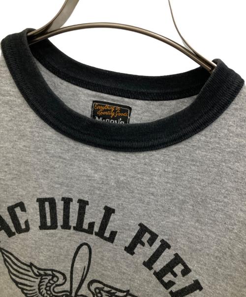 THE REAL McCOY'S（ザ・リアルマッコイズ）THE REAL McCOY'S (ザ・リアルマッコイズ) リンガーTシャツ グレー サイズ:36の古着・服飾アイテム