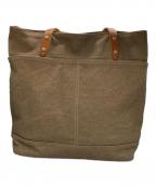 BAGGY PORTバギーポート）の古着「8号帆布カラーコーティングトートバッグ」｜ブラウン