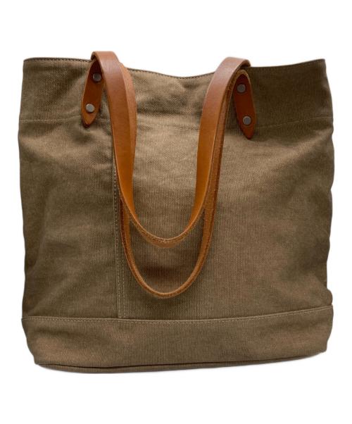 BAGGY PORT（バギーポート）BAGGY PORT (バギーポート) 8号帆布カラーコーティングトートバッグ ブラウンの古着・服飾アイテム