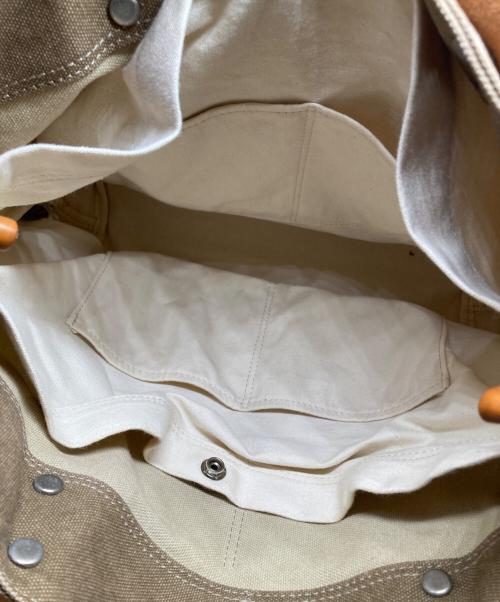 BAGGY PORT（バギーポート）BAGGY PORT (バギーポート) 8号帆布カラーコーティングトートバッグ ブラウンの古着・服飾アイテム