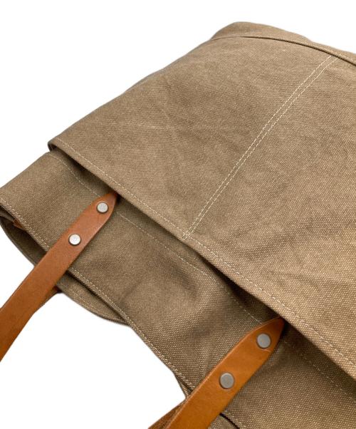 BAGGY PORT（バギーポート）BAGGY PORT (バギーポート) 8号帆布カラーコーティングトートバッグ ブラウンの古着・服飾アイテム
