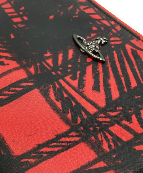 Vivienne Westwood ANGLOMANIA（ヴィヴィアンウエストウッドアングロマニア）Vivienne Westwood ANGLOMANIA (ヴィヴィアンウエストウッドアングロマニア) クラッチバッグ レッドの古着・服飾アイテム